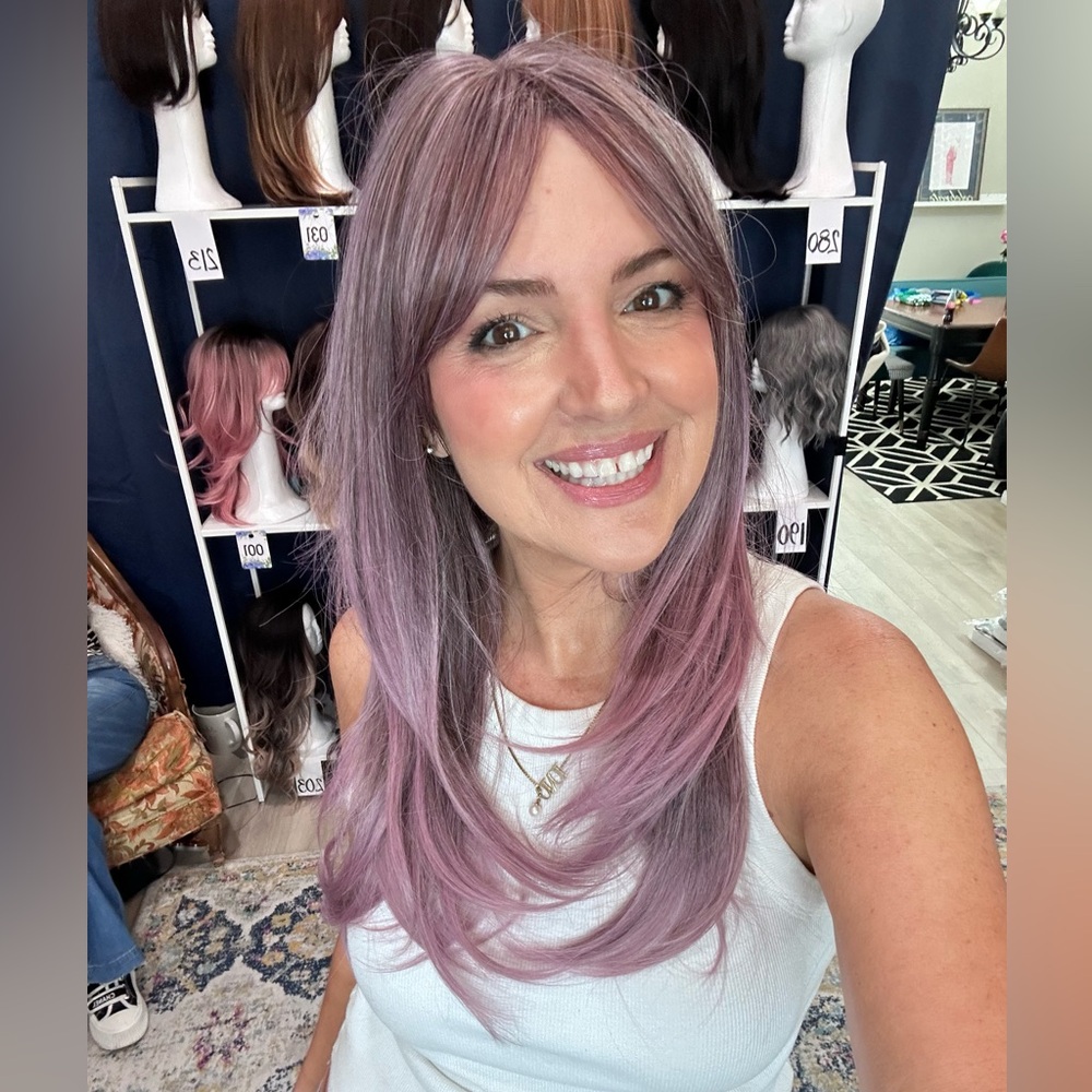 Lavender Long Hair Wig